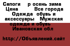 Сапоги 35 р.осень-зима  › Цена ­ 700 - Все города Одежда, обувь и аксессуары » Мужская одежда и обувь   . Ивановская обл.